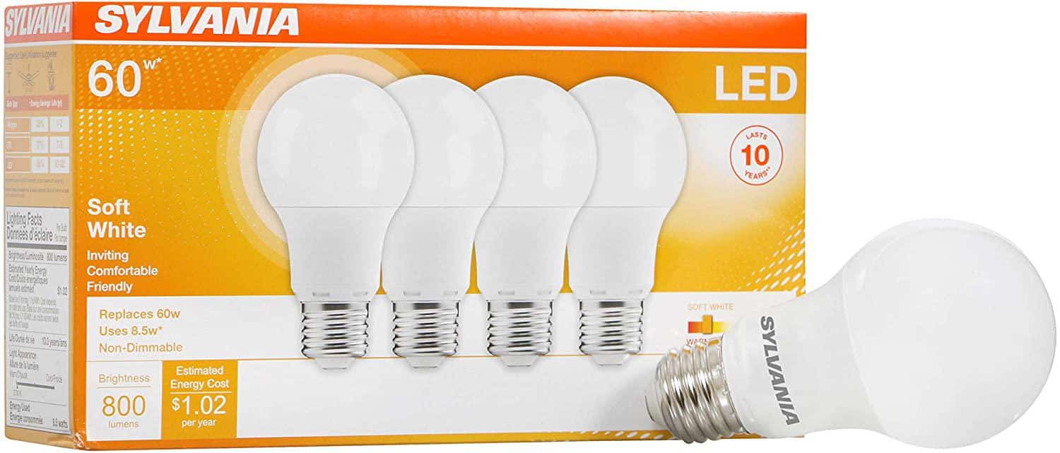 Sylvania LED Light Bulbs box
