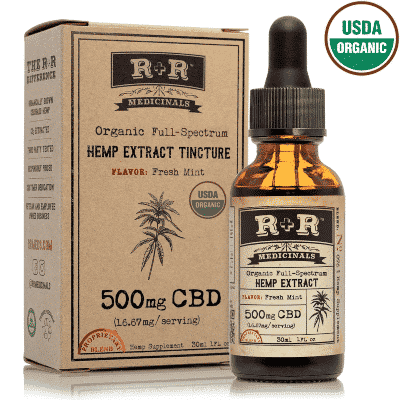 R+R Medicinals Organic Full Spectrum Hemp Extract