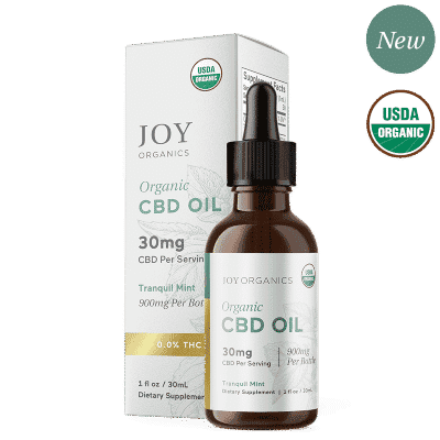 Joy Organics Tranquil Mint Oli CBD d'ampli espectre