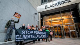Climate Activists Criticize BlackRock CEO for Supporting a Slow Green Energy Transition Away From Oil and Gas