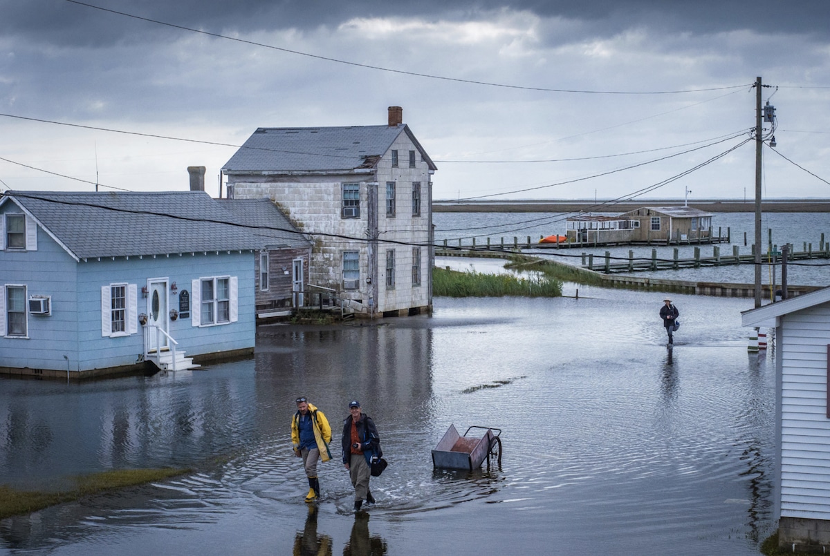 Flooding on Smith Island, Maryland