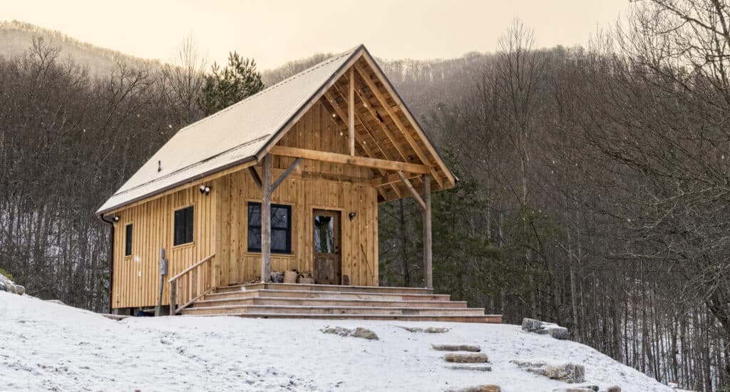 Rustic cabin retreat in the Blue Ridge Mountains of North Carolina