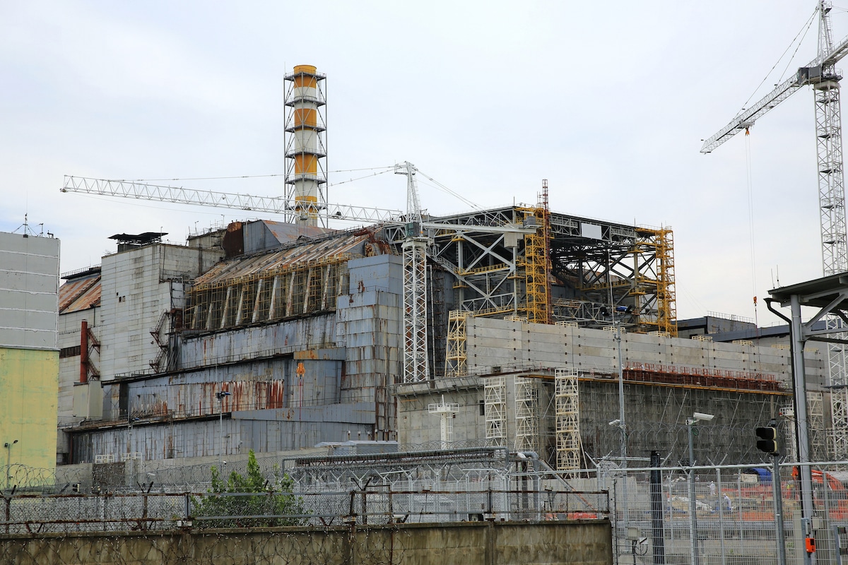 One of the abandoned Chernobyl reactors.