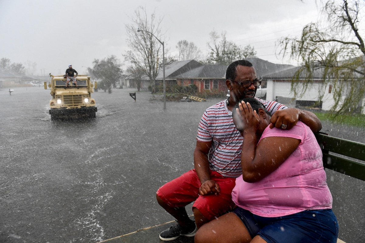 Flooding in LaPlace, Louisiana after Hurricane Ida