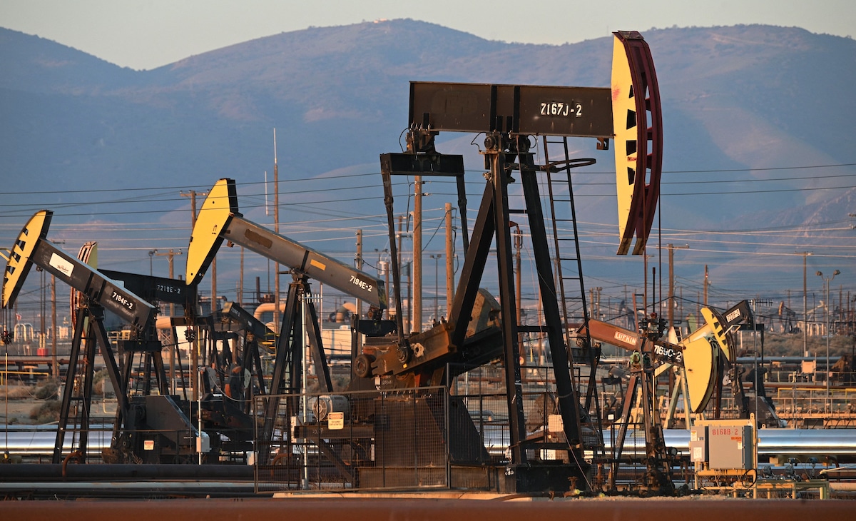Pump jacks at the South Belridge Oil Field in California