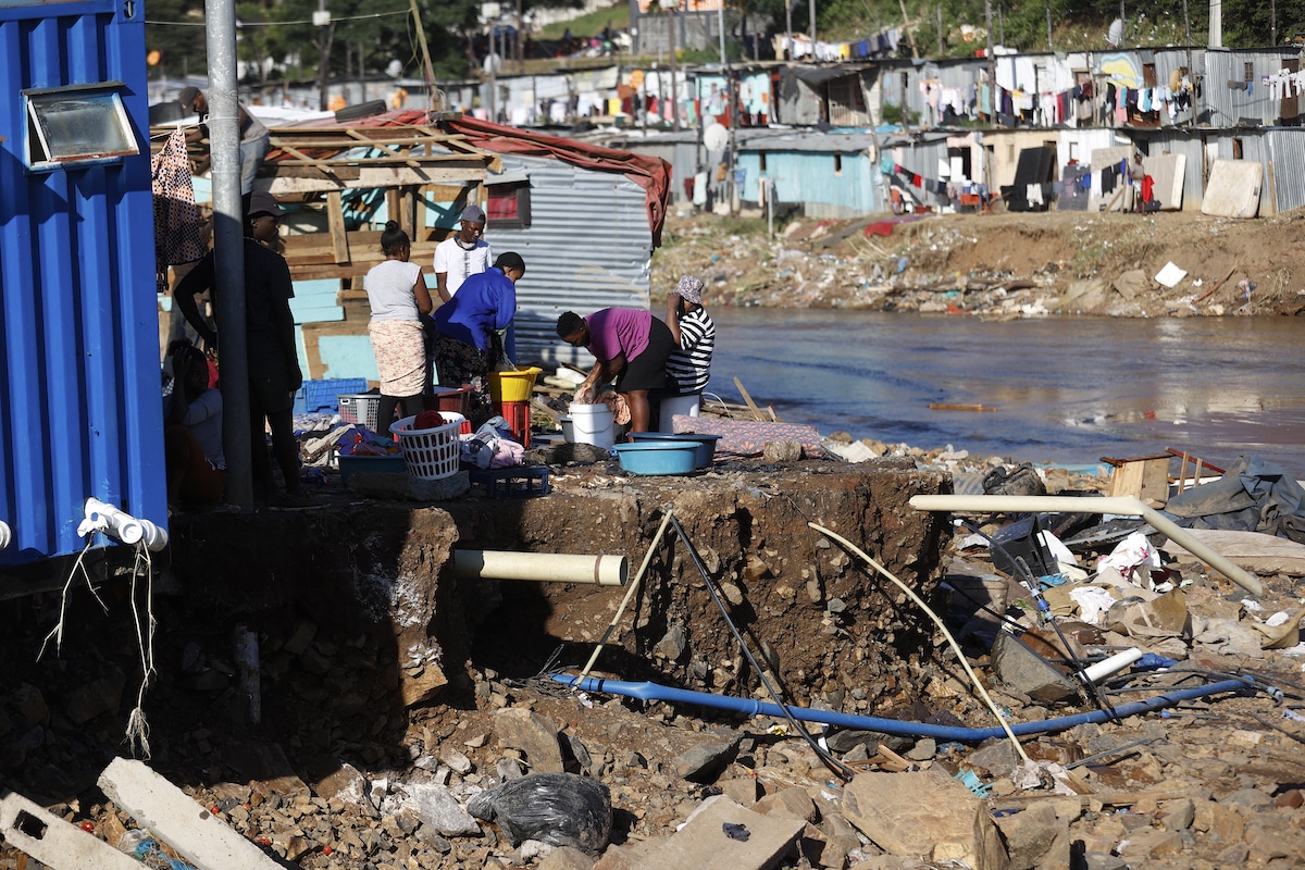Residents in Durban, South Africa rebuild after a deadly storm