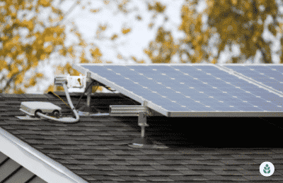 solar panel unit installed on a roof