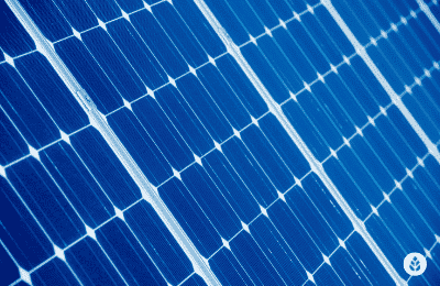 close-up of solar panel details
