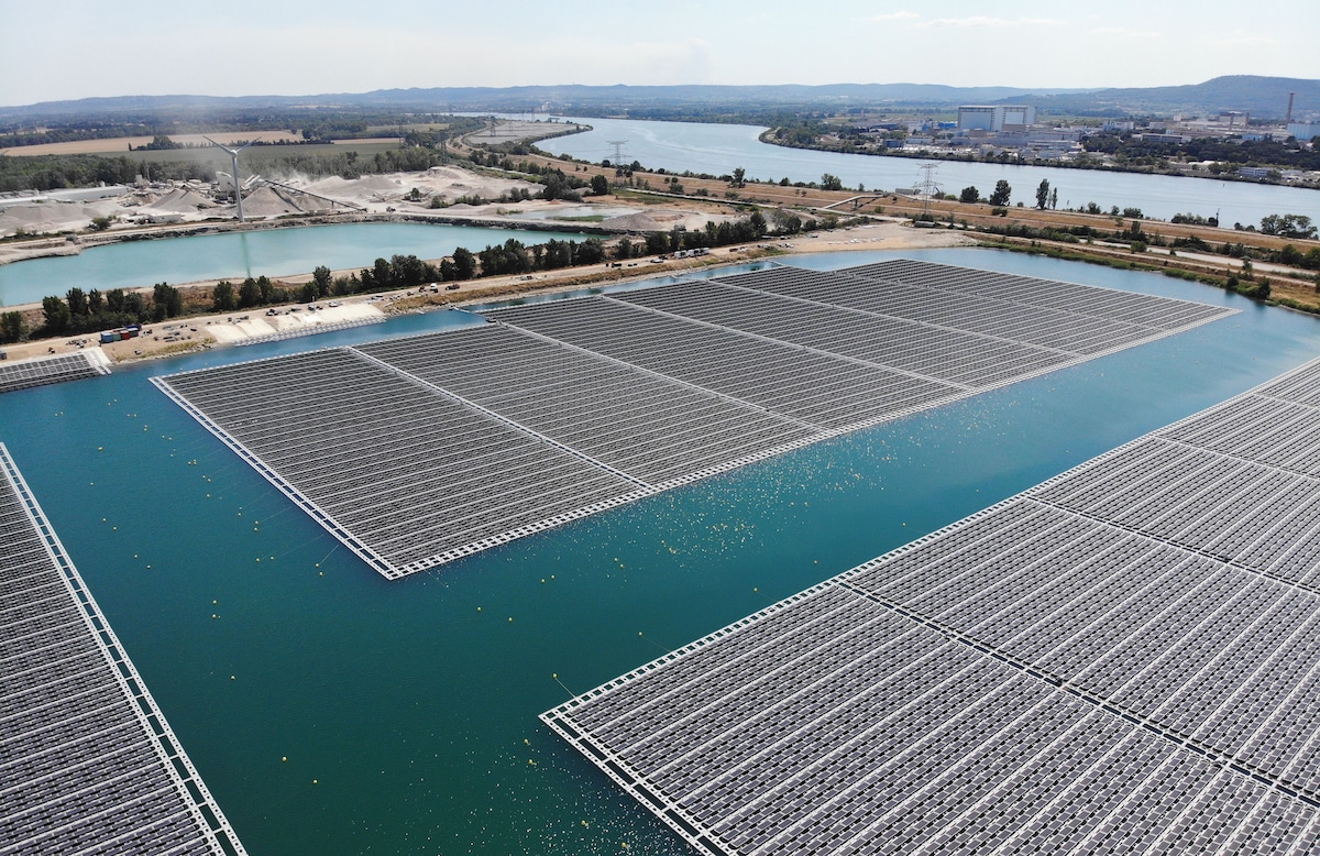 The first floating solar energy farm in Europe