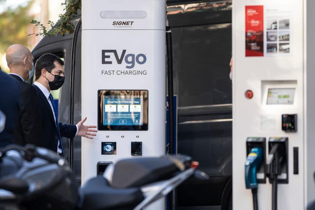 Biden Admin. Proposes Rules to Make EV Charging ‘as Easy as Filling Up at a Gas Station’