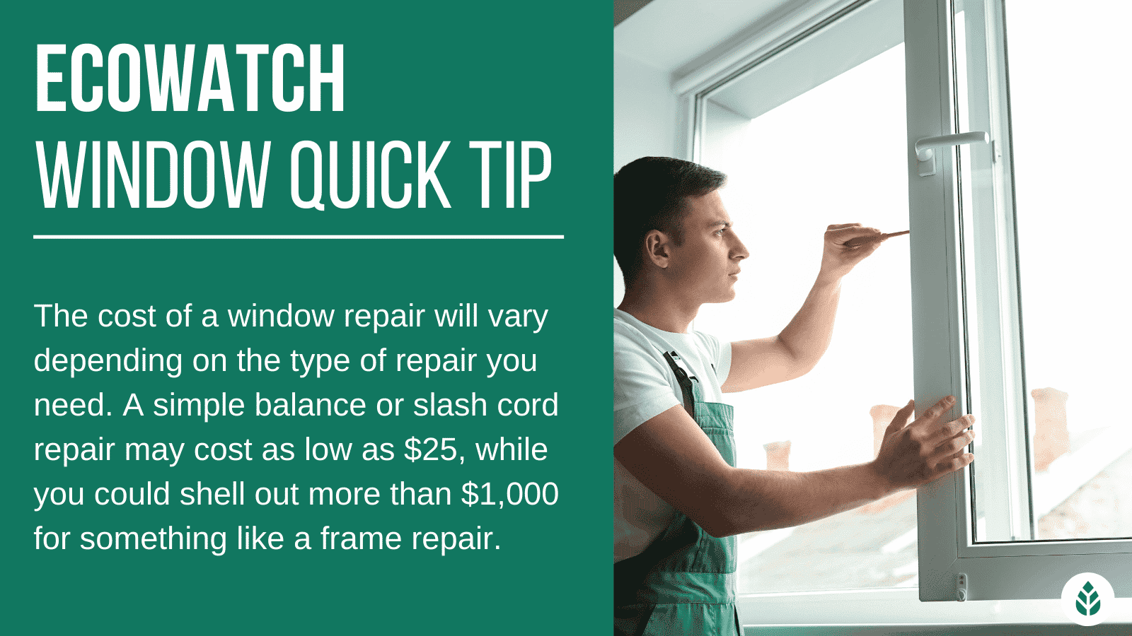 window repair cost tip