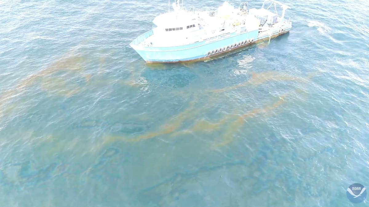 NOAA scientists traveled to the Taylor Energy oil spill site in 2018 to evaluate flow rates