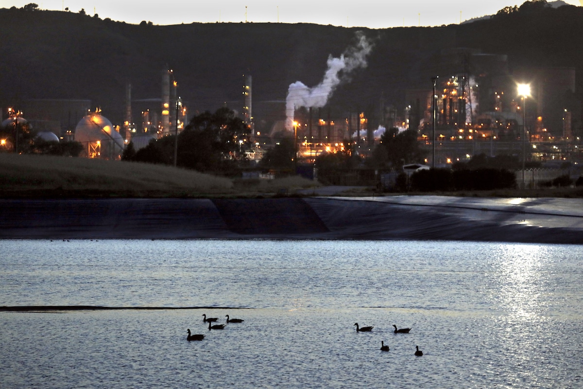 The Chevron refinery in Richmond, California