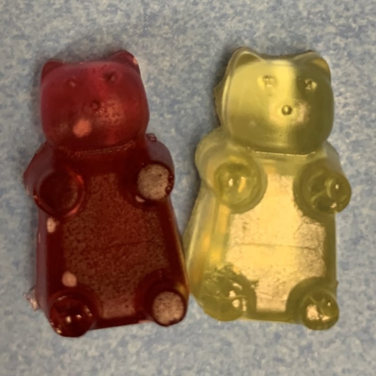 A composite resin suitable for making wind turbine blades could be recycled into a variety of products, including these gummy bears.