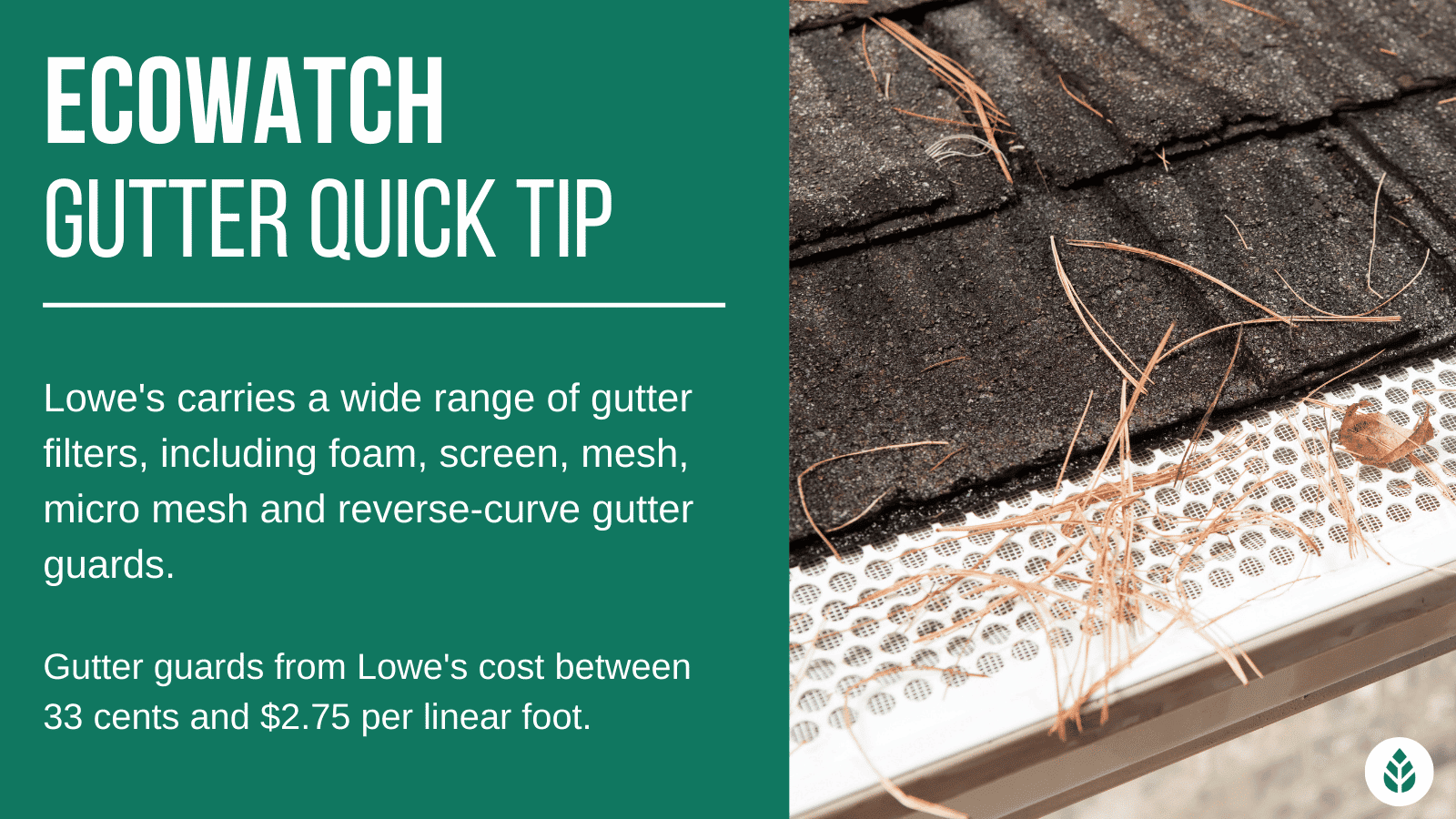 lowe's gutter guard review quick tip