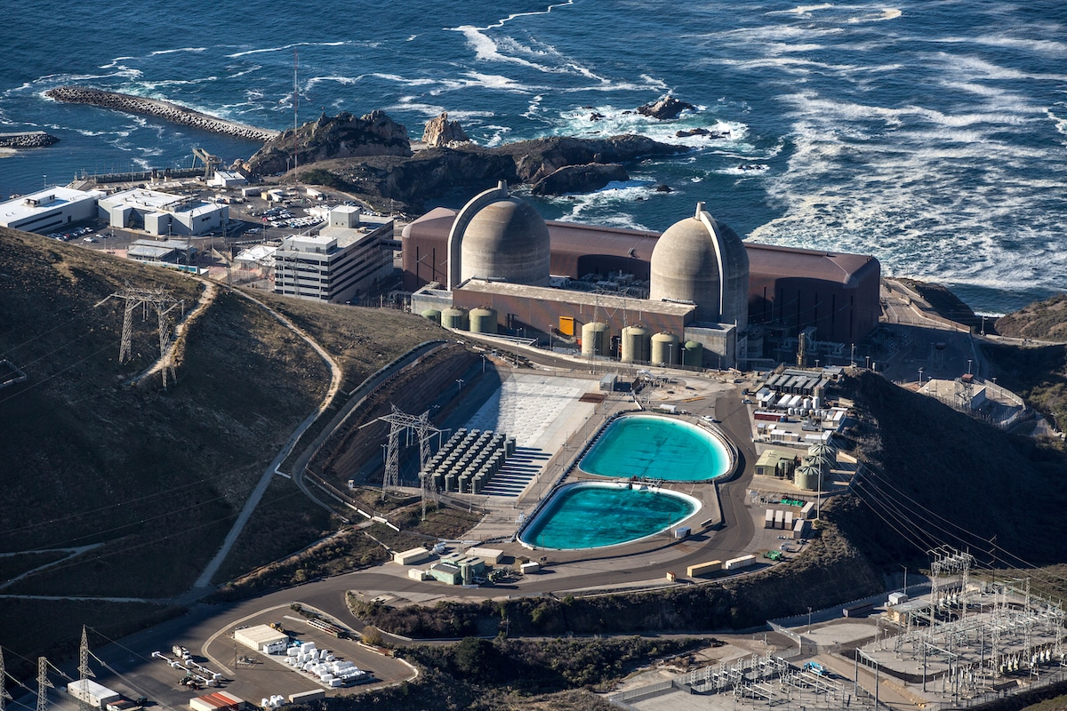 Aerial view of the Diablo Canyon nuclear power plant