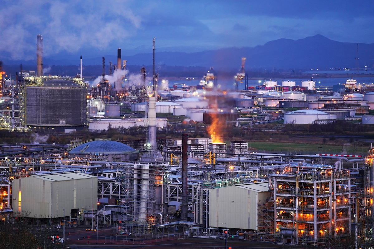 The Grangemouth petrochemical plant in Scotland