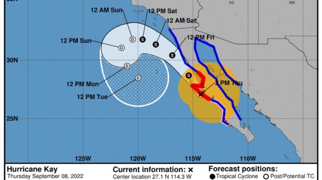 Hurricane Kay Could Be Rare Tropical Storm to Impact California