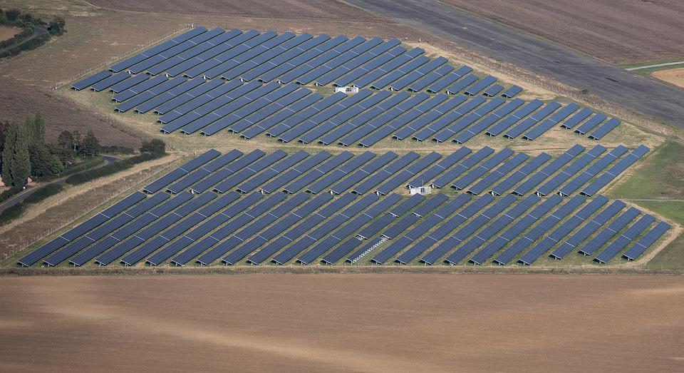 solar panels farm land