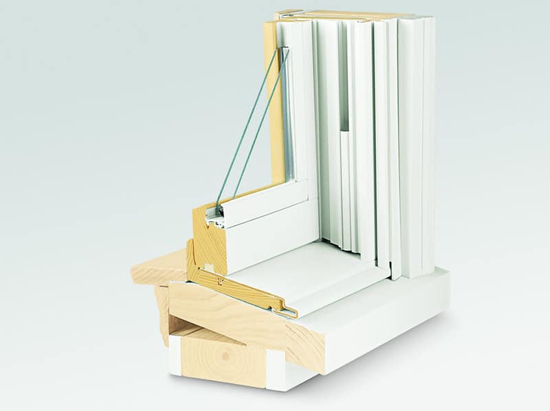400-series window frame from Andersen with double-pane glass