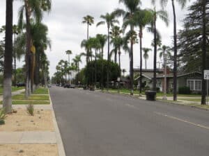 Street view of downtown Anaheim