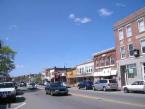 Downtown view of Derry, NH