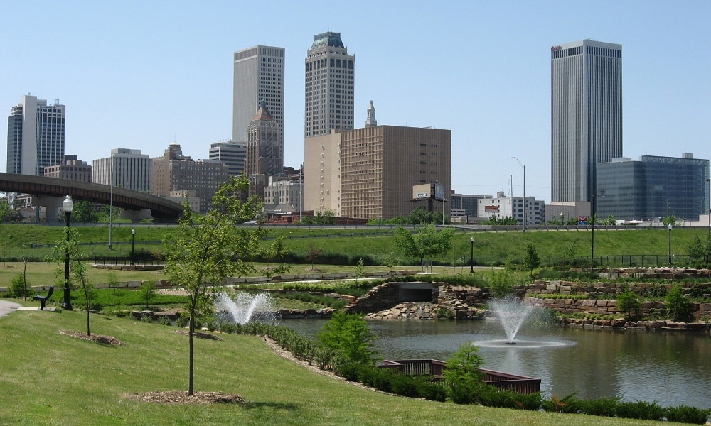 City skyline of Tulsa, OK