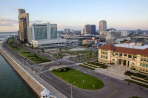 Downtown Corpus Christi from above
