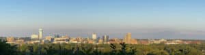 Panorama of Grand Rapids city skyline