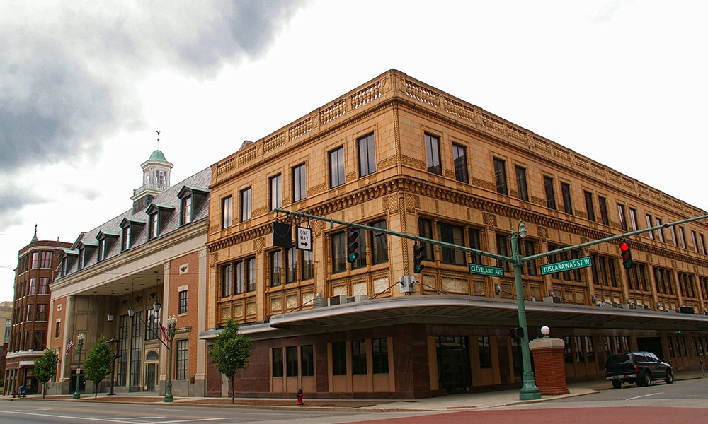 Historic district in downtown Canton, OH
