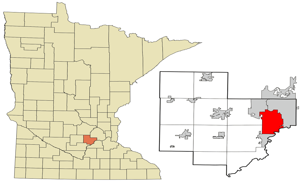 Location of Chaska in MN