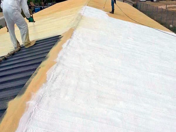 Spray foam roof