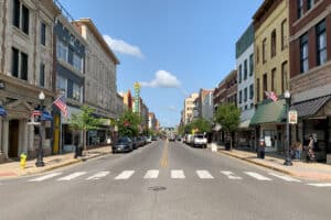 Street view of downtown Bristol, TN