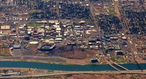 Aerial view of Tempe, AZ