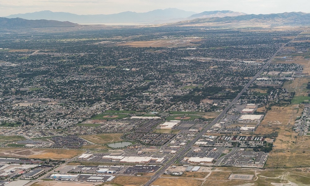 Aerial view of West Valley City