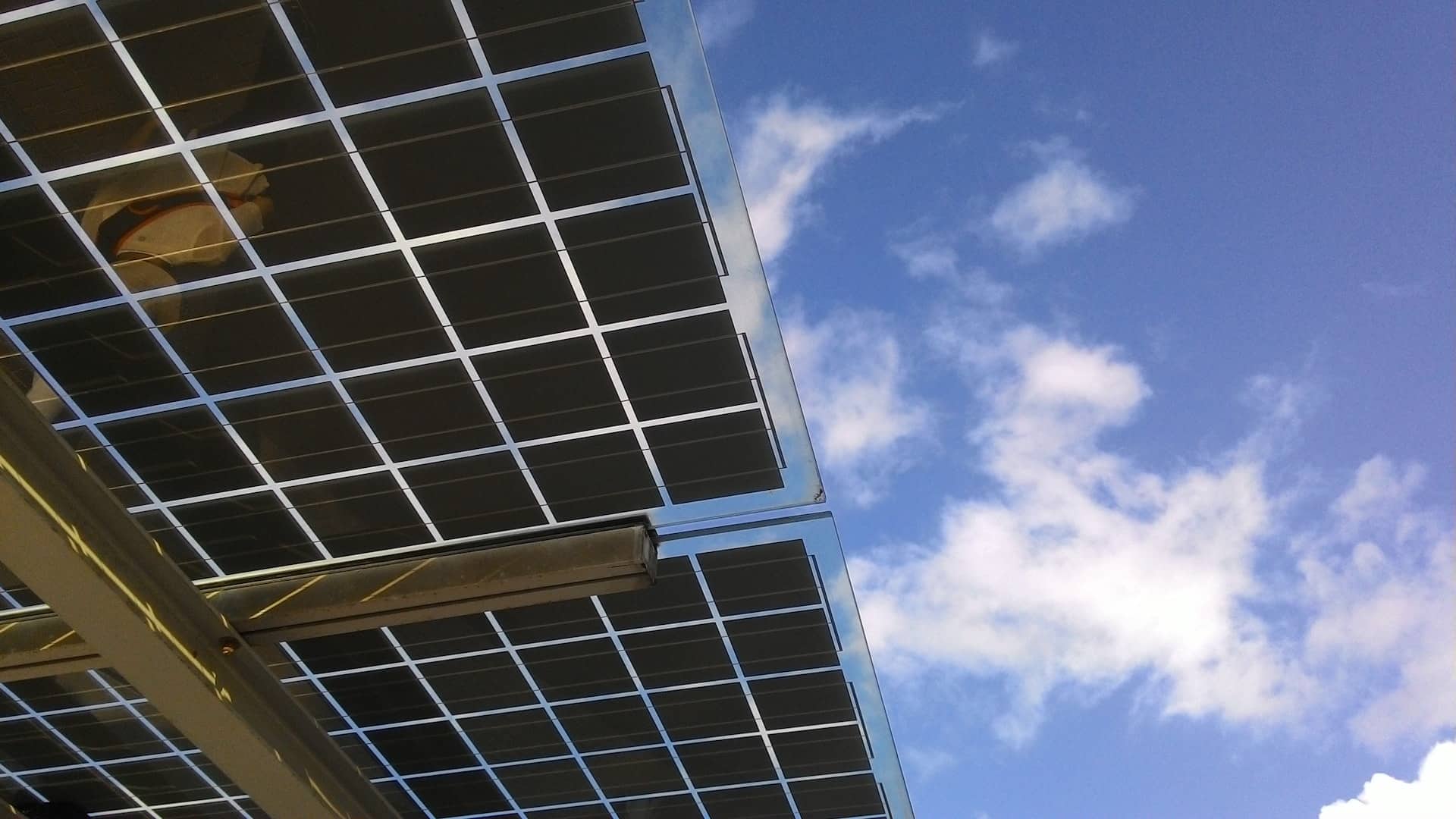Sunny days are ideal for solar panel production