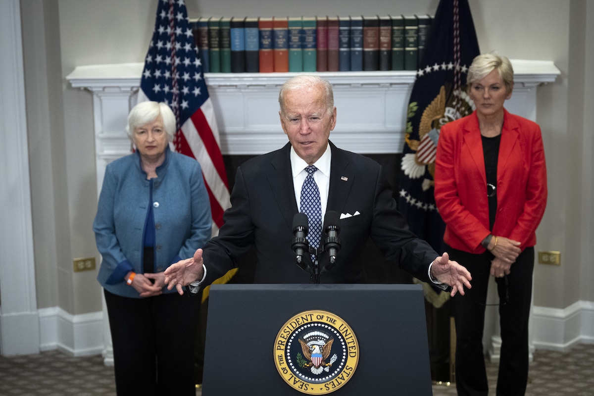 President Joe Biden calls for a windfall tax on fossil fuel profits