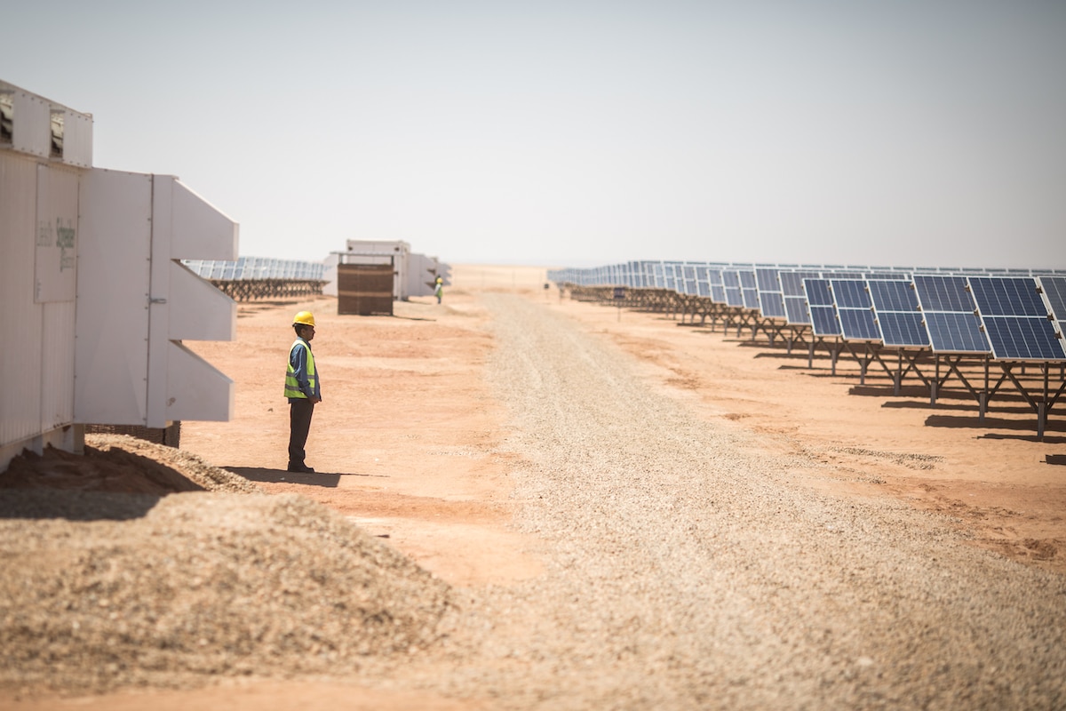 A solar energy park in Egypt