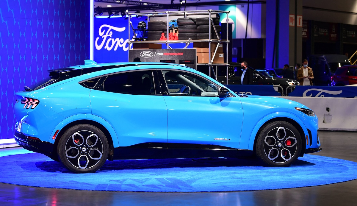 The electric Ford Mustang Mach-E GT SUV