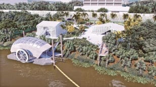 Renewable Energy-Powered Wheel Traps Trash From a Panama River