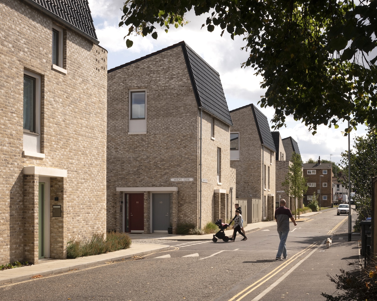 The Goldsmith Street social housing development in Norwich, UK