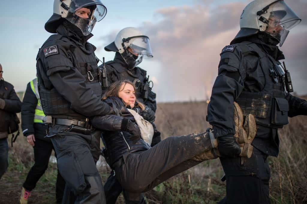 Greta Thunberg Detained At Coal Mine Protest