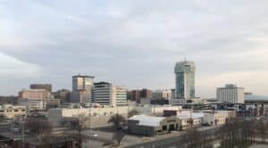 Alt text: Wichita city skyline