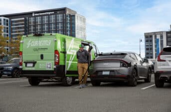 Mobile Charging Station for Electric Vehicle Fleets Debuts at Consumer Electronics Show