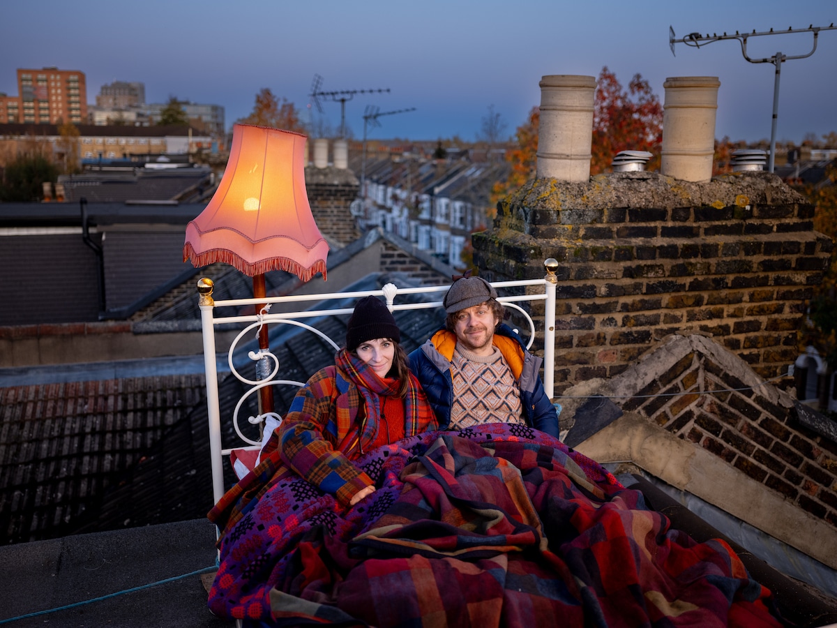 Dan Edelstyn and Hilary Powel of the Power Station project during their 28 days living on the family house in London