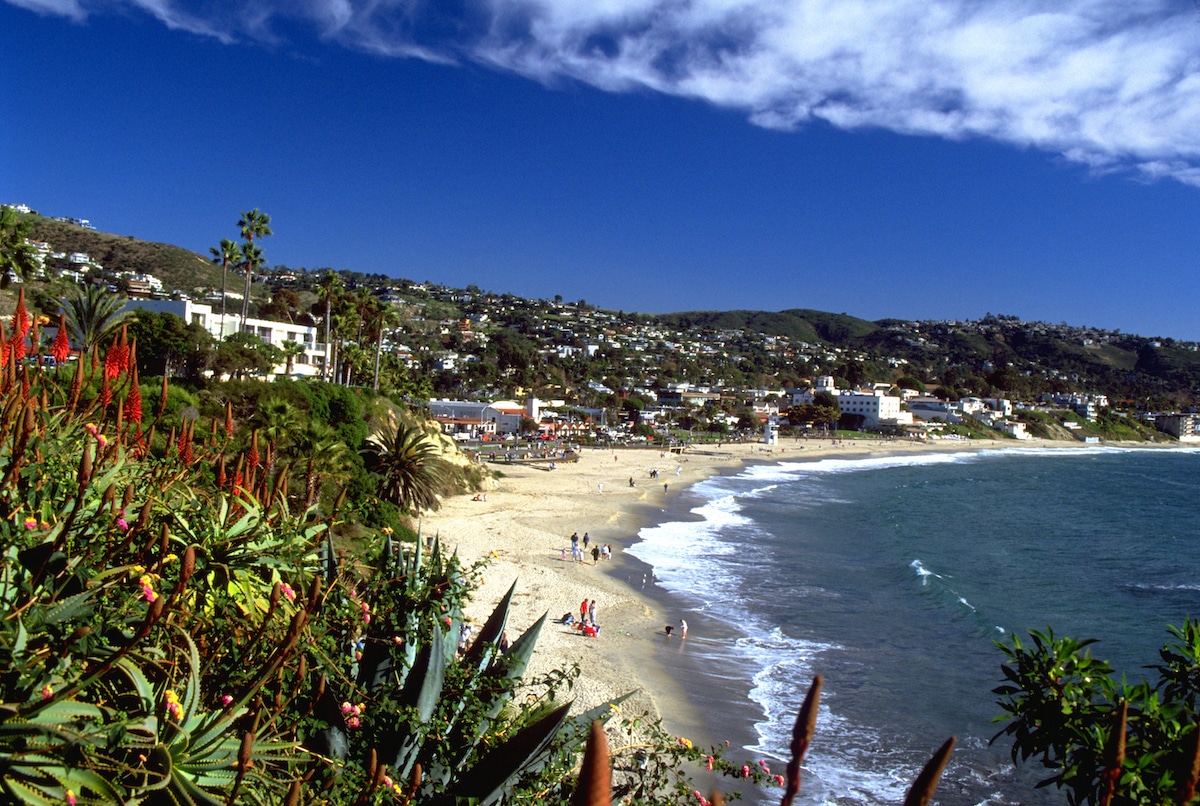 A panoramic view of Laguna Beach, California