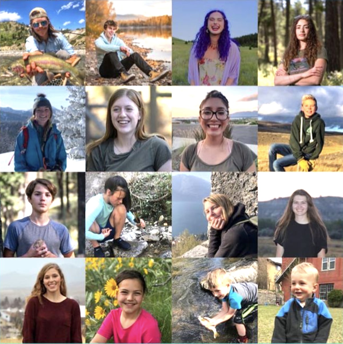 The 16 youth plaintiffs in the first-ever constitutional climate trial in the United States