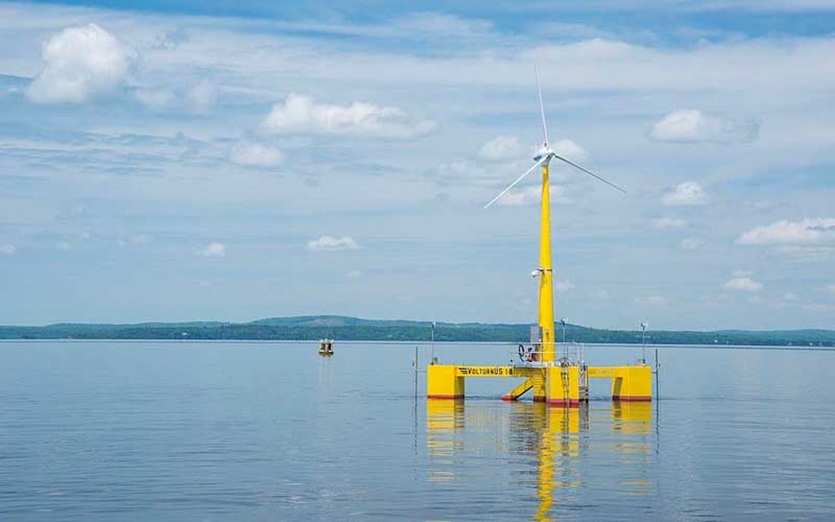 The University of Maine designed a floating turbine that can be used in the Gulf of Maine's deep waters.