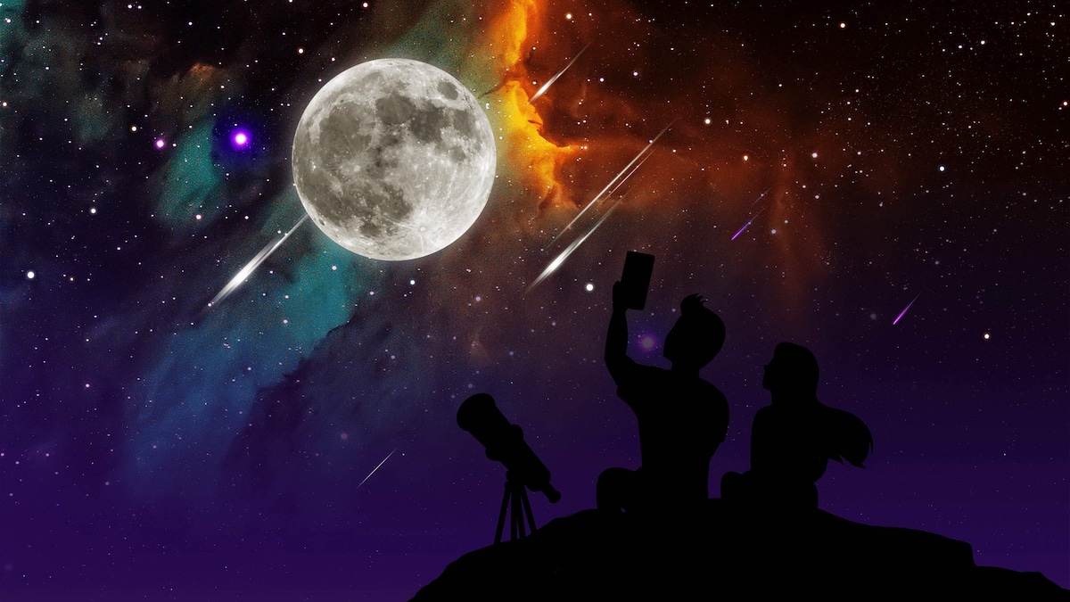 Promotional artwork for the Night Sky stargazing app
