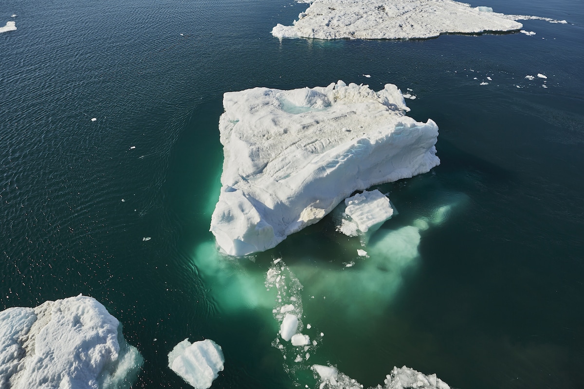Melting sea ice in the Weddell Sea, Antarctica